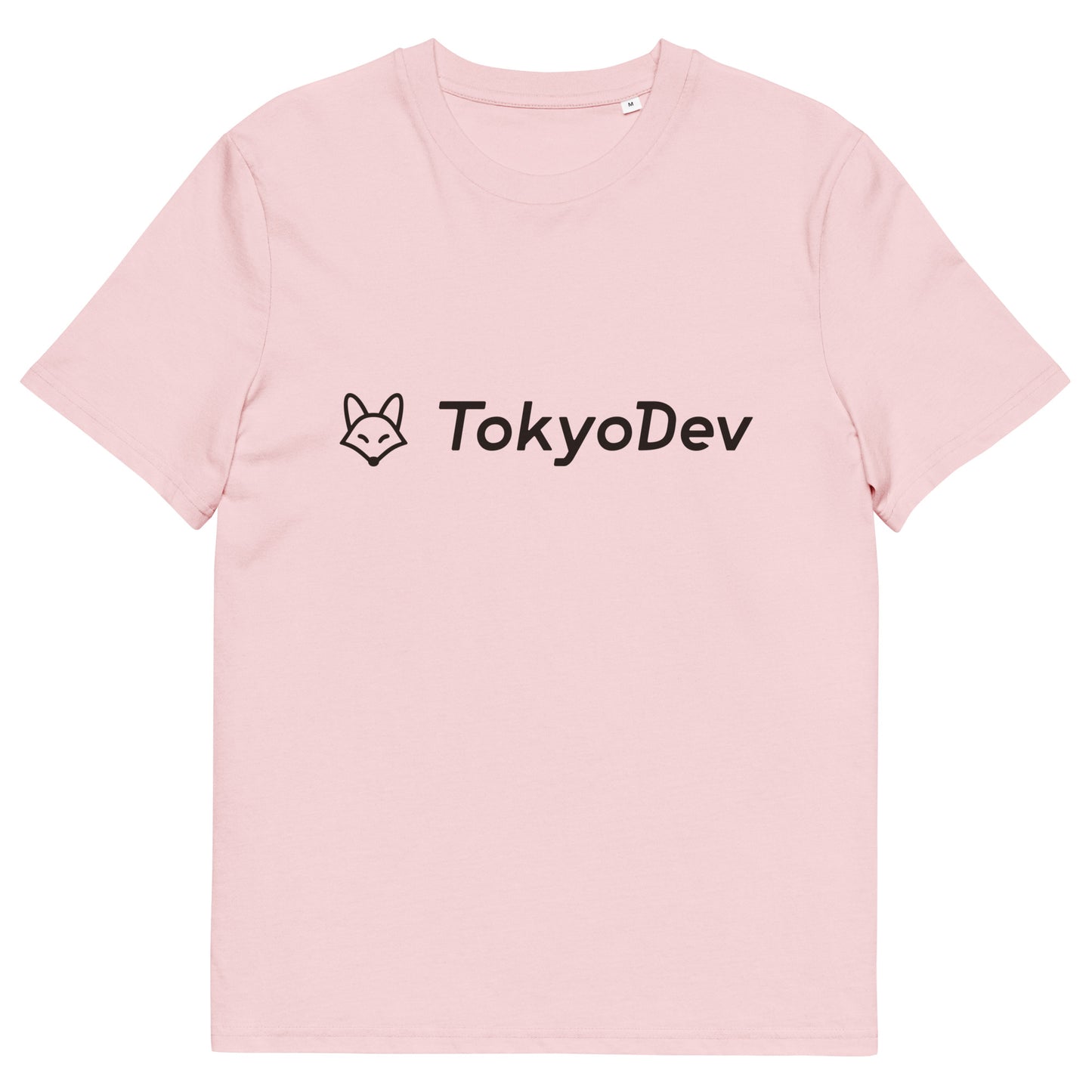 TokyoDev Unisex organic cotton t-shirt with black logo