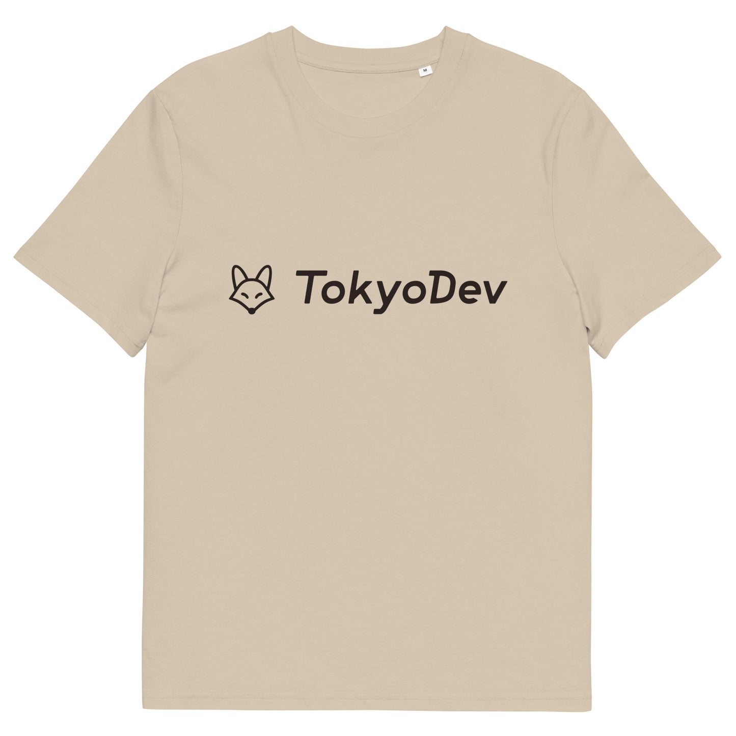 TokyoDev Unisex organic cotton t-shirt with black logo