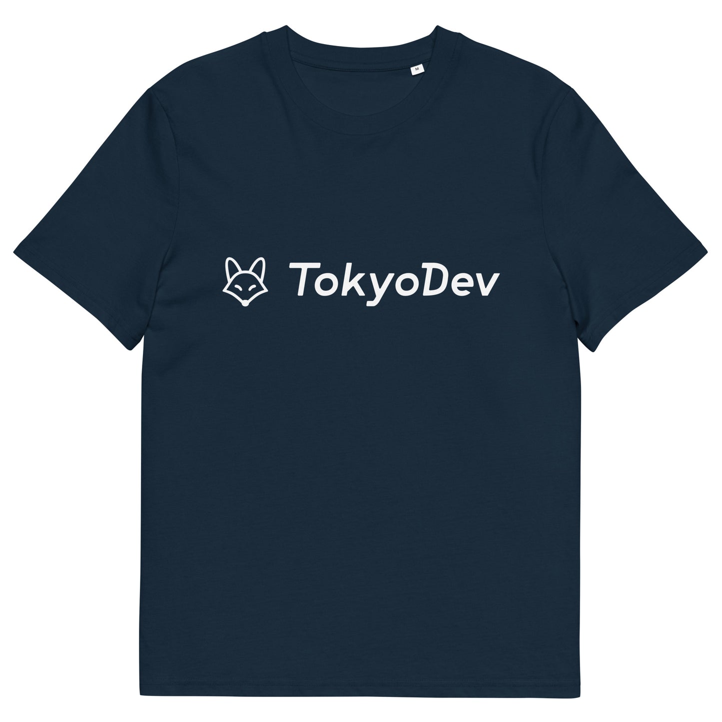 TokyoDev Unisex organic cotton t-shirt with white logo